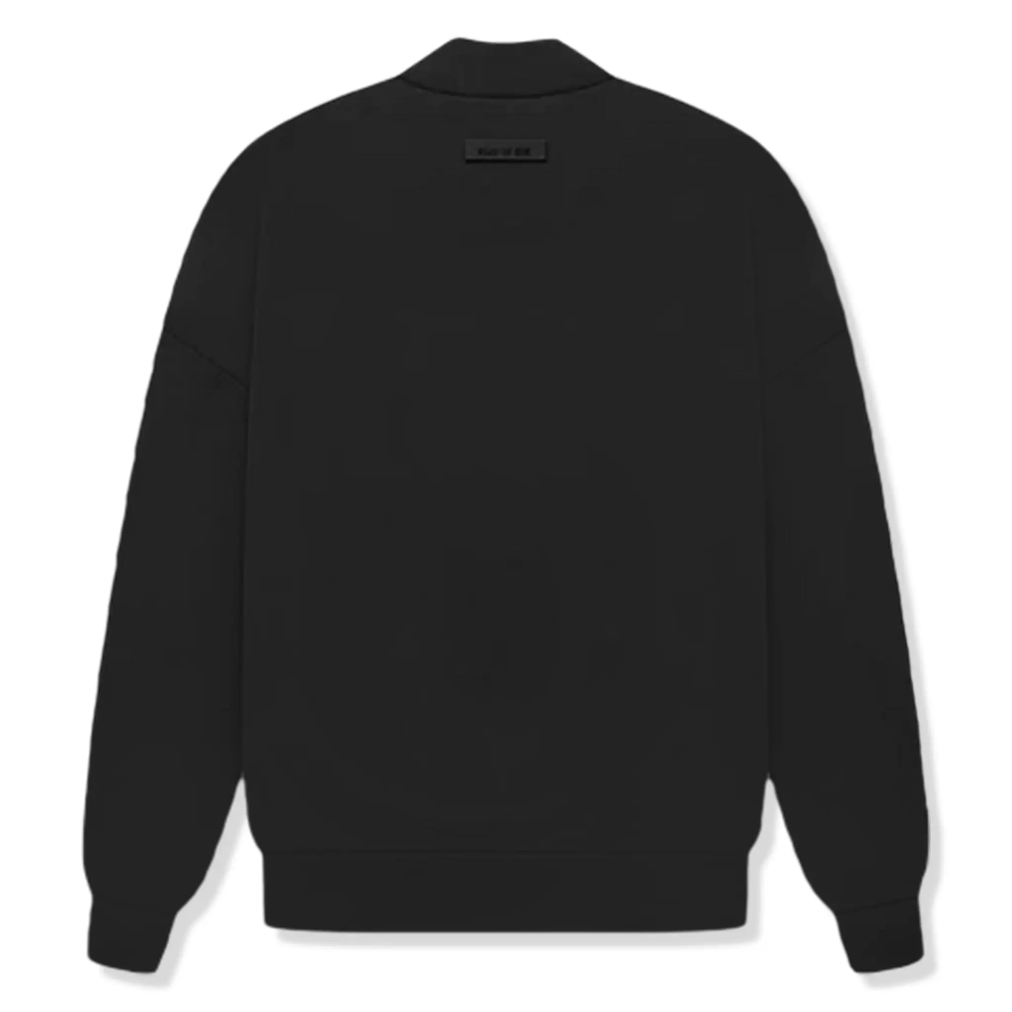 Back View of Fear of God Essentials Jet Black Crewneck (SS23) 192SP232040F